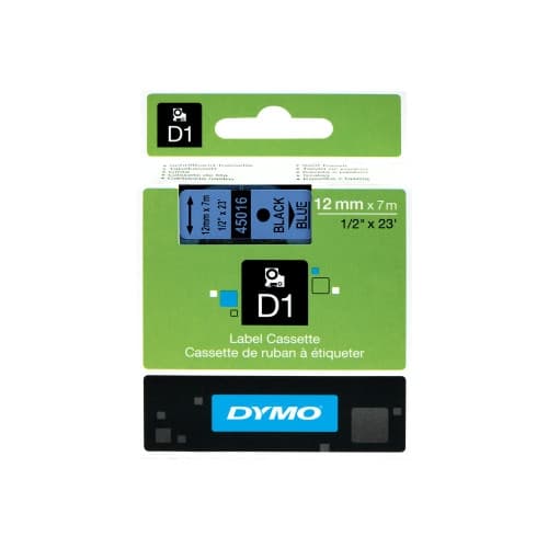 DYMO D1 - etiketttejp - 1 kassett(er) - Rulle (1,2 cm x 7 m)