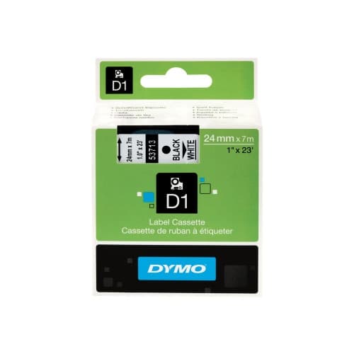 DYMO D1 - tejp - blank - 1 kassett(er) - Rulle (2,4 cm x 7 m)