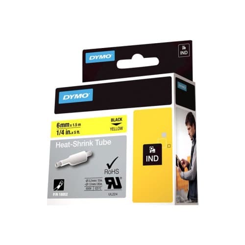 DYMO RhinoPRO Heat shrink tubing - fodral - Rulle (0,6 cm x 1,5 m)