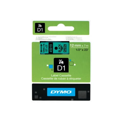 DYMO D1 - etiketttejp - 1 kassett(er) - Rulle (1,2 cm x 7 m)