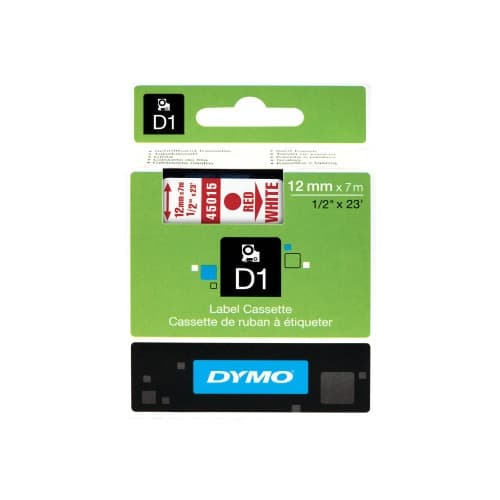 DYMO D1 - etiketttejp - 1 kassett(er) - Rulle (1,2 cm x 7 m)