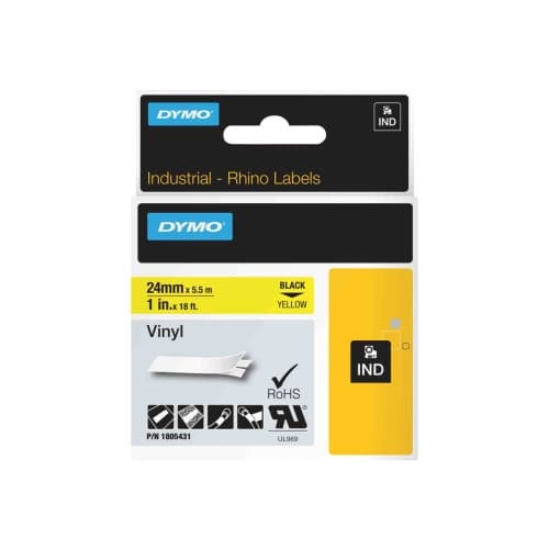 DYMO Rhino Coloured Vinyl - tejp - 1 kassett(er) - Rulle (2,54 cm x 5,5 m)