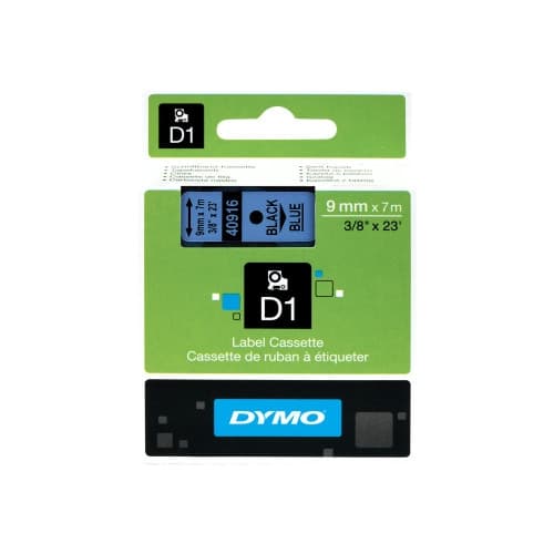 DYMO D1 - etiketttejp - 1 kassett(er) - Rulle (0,9 cm x 7 m)