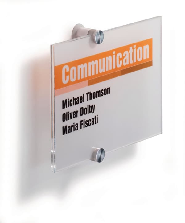 Dörrskylt DURABLE Crystal Sign 148x210mm