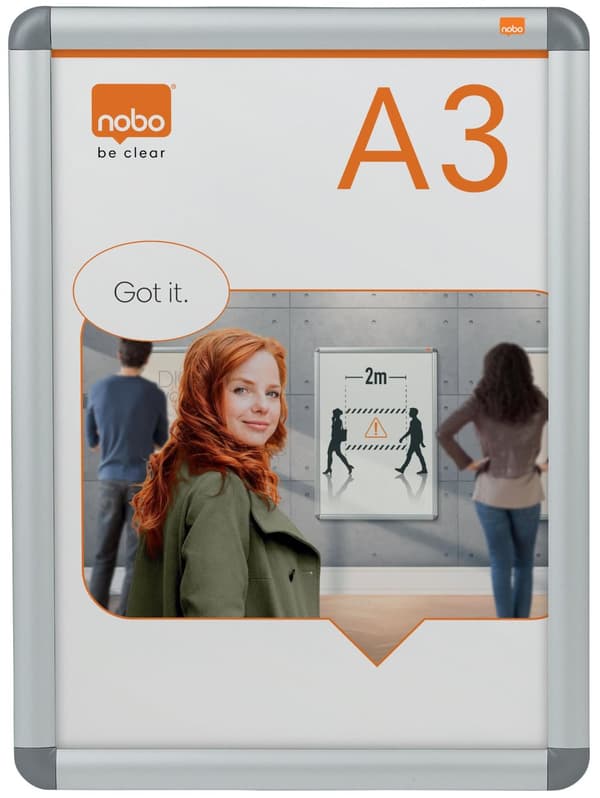 Affischram NOBO reflexfri A3