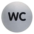 Miniatyrbild 1 av 5: Skylt WC DURABLE 83mm borstat stål