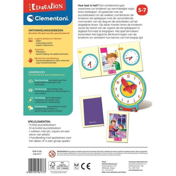 Clementoni Education Vad är klockan?