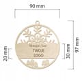 Miniatyrbillede 2 af 4: Trækugle Kugler med dit eget firmalogo 10 stk krydsfiner med logo