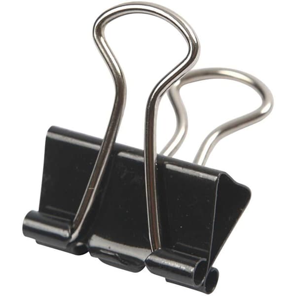 Klemmer, B: 19 mm, sort, 40 stk./ 1 pk.
