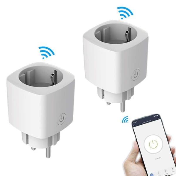 Sarja 2 älykästä 16A WiFi-liitäntää wattimittaritoiminnolla
