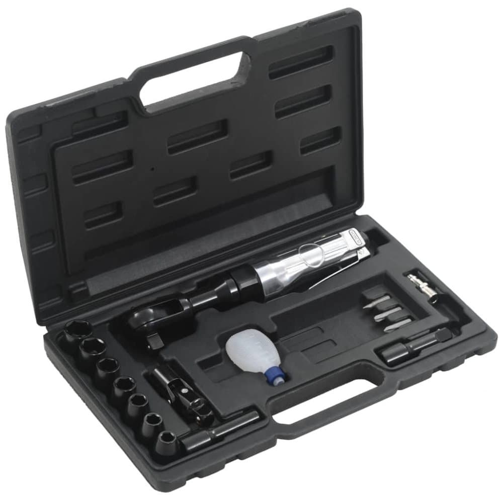 vidaXL Tryckluftsdrivet spärrhandtag kit 16 delar 1/2