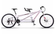 Tandemsykkel 26" med 21 gir - hvit