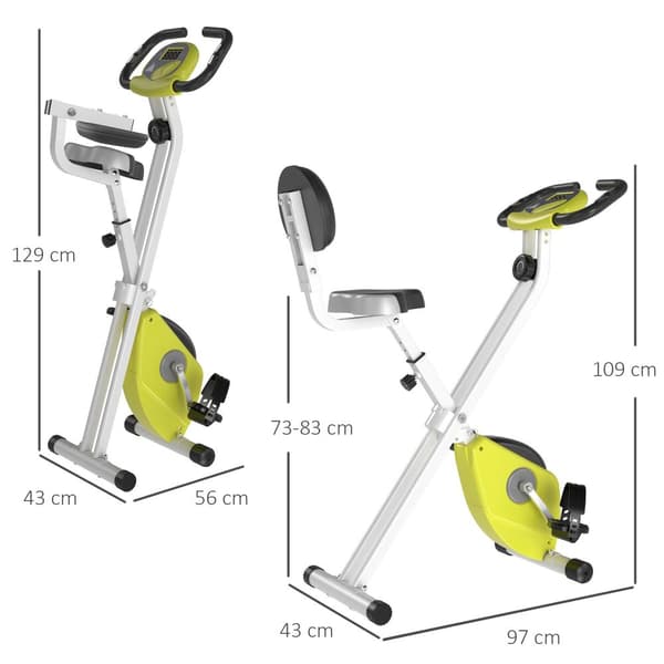 Kotiharjoituspyörä, F-Bike X-Bike, 43x97x109 cm, Keltainen Valkoinen