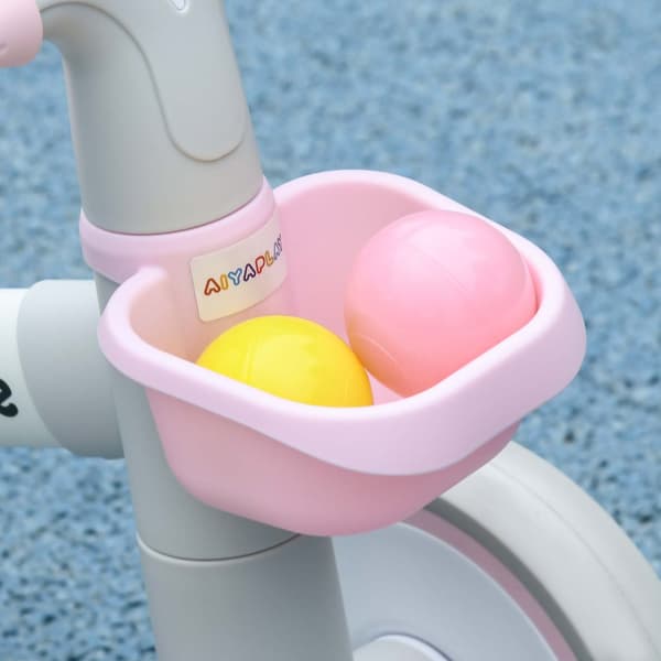 Balancecykel til børn, 56x27x39 cm, Pink og Hvid