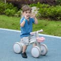 Miniatyrbillede 2 af 9: Balancecykel til børn, 56x27x39 cm, Pink og Hvid