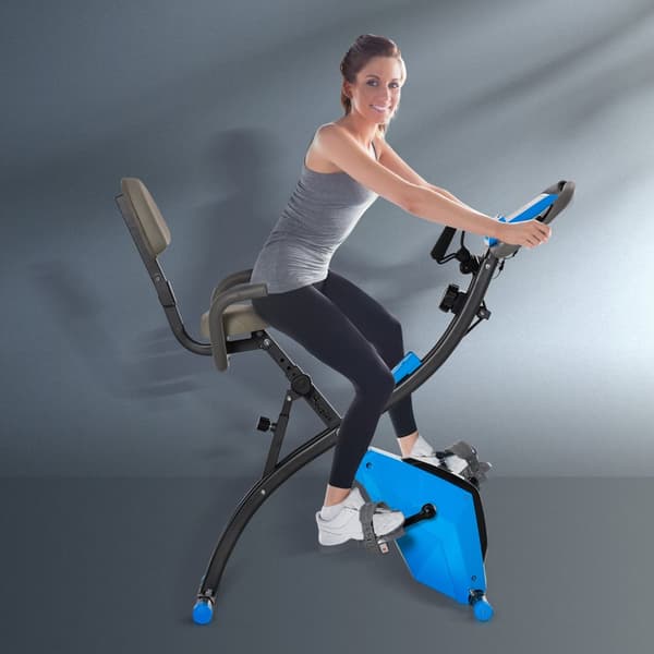 Harjoituspyörä, X-Bike 2-in-1, 105x48 cm, sininen ja harmaa