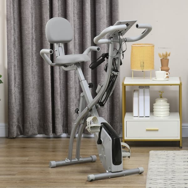 Hemtränare, X-Bike 2-i-1, 97x51x115 cm, Grå