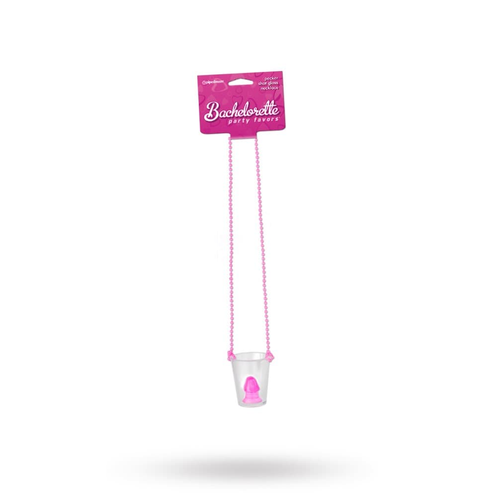 Bachelorette Pecker Shot Glass Necklace