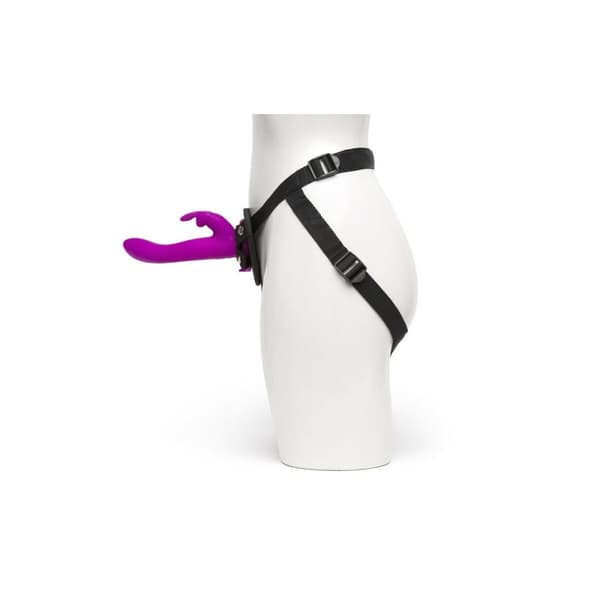 Kanin Vibrator Happy Rabbit Strap-On Harness Set Purple 12,7 cm