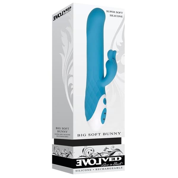 G-spotvibrator Evolved Big Soft Bunny Blå