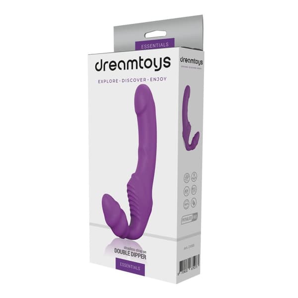 Dubbeldildo Dream Toys Essentials Purpur