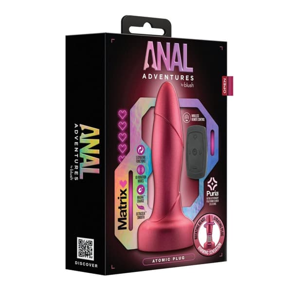 Anal vibrator Blush ADVENTURES MATRIX ATOMIC Röd