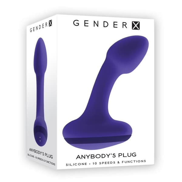 Analplugg Gender X ANYBODY'S Purpur (8,9 cm)