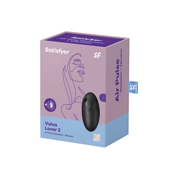 Sugstimulator för klitoris Satisfyer Lover 3 Svart