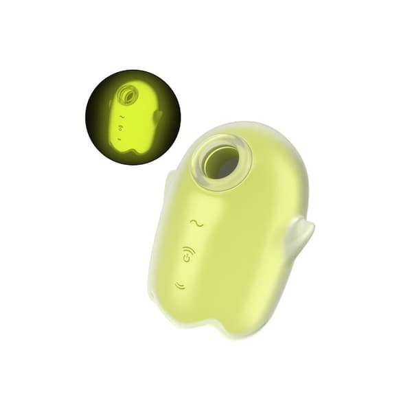 Sugstimulator för klitoris Satisfyer Glowing Ghost Gul