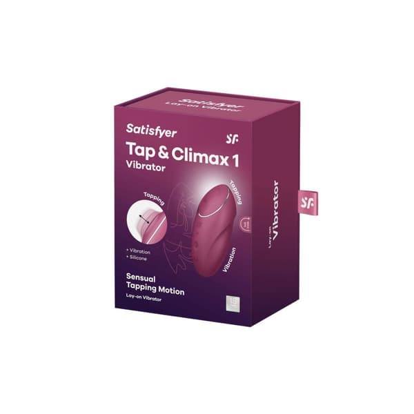 Massagemedel Satisfyer Tap & Climax Röd