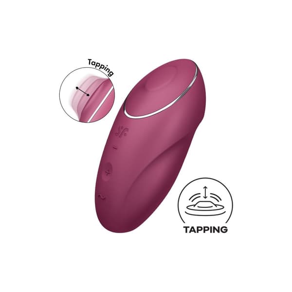 Massagemedel Satisfyer Tap & Climax Röd