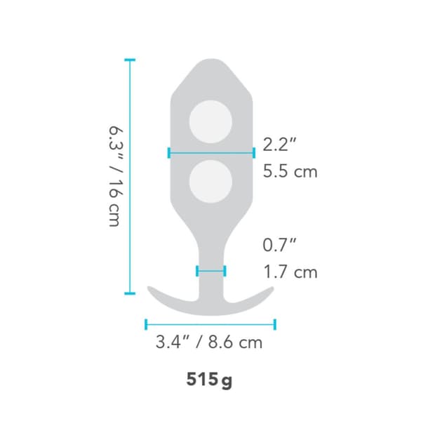 Analplugg B-Vibe 6 Röd