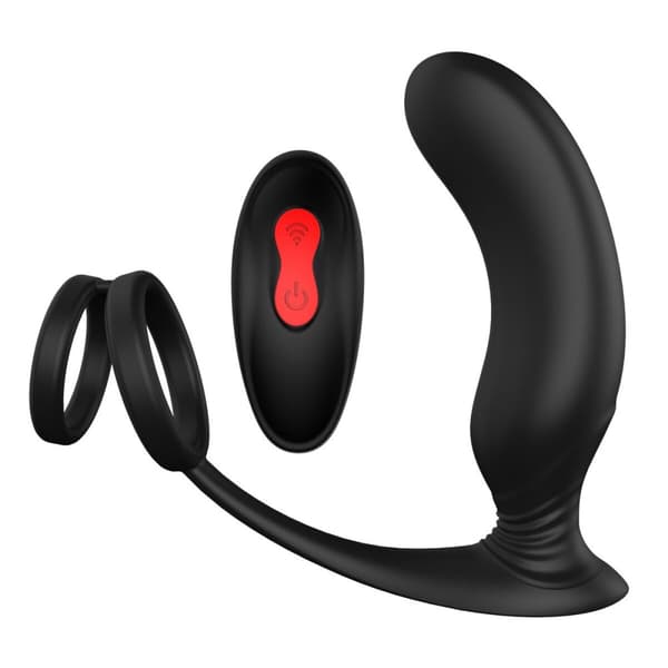 Anal vibrator Dream Toys Essentials P-Pleaser Svart