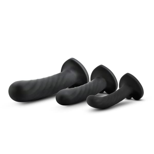 Dildo Blush Temptasia Svart 3 Delar