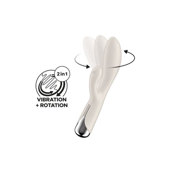 Dubbelvibrator Dual Stimulation Vibe Satisfyer Spinning Rabbit 1 Vit