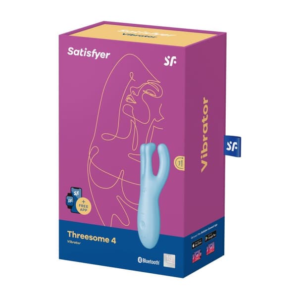 Massagemedel Satisfyer Threesome 4 Connect Blå