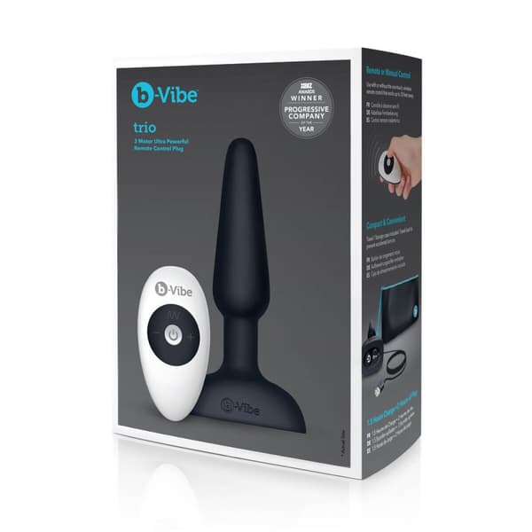 Analplugg med fjärrkontroll B-Vibe 05882610000 Svart