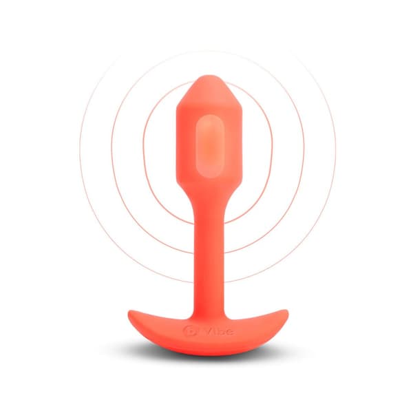 Analplugg B-Vibe Vibrating Snug Orange