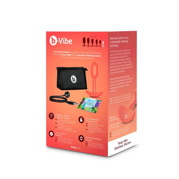 Analplugg B-Vibe Vibrating Snug Orange