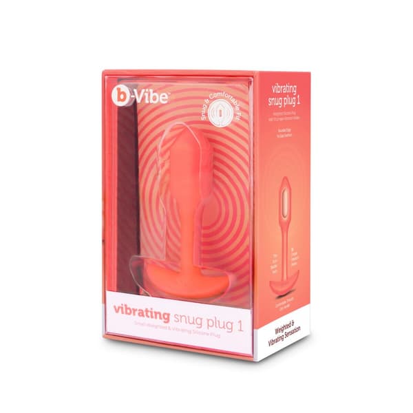 Analplugg B-Vibe Vibrating Snug Orange