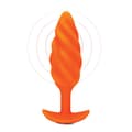 Miniatyrbild 5 av 11: Vibrerande anuspropp B-Vibe Swirl Texture Orange