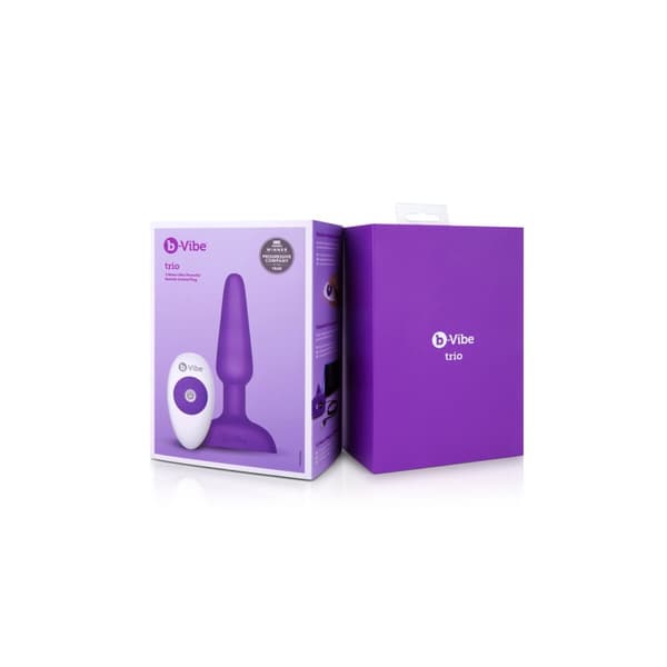 Analplugg med fjärrkontroll B-Vibe 05882530000 Purpur