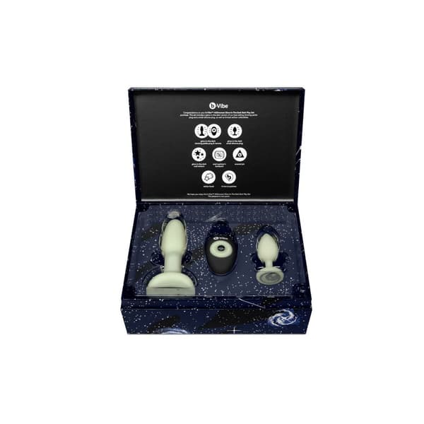 Lustask Large Pleasure Kit B-Vibe ASStronaut Glow-in-the-Dark Grön