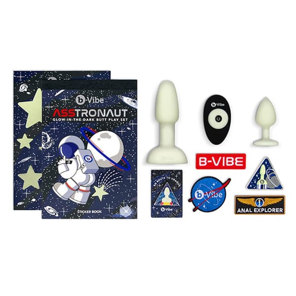 Lustask Large Pleasure Kit B-Vibe ASStronaut Glow-in-the-Dark Grön
