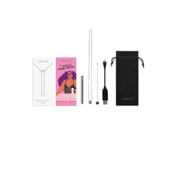 Patronvibrator Le Wand Necklace Hängen Silvrig