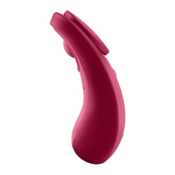 Massageapparat för par Satisfyer LITTLE SECRET WINE Röd