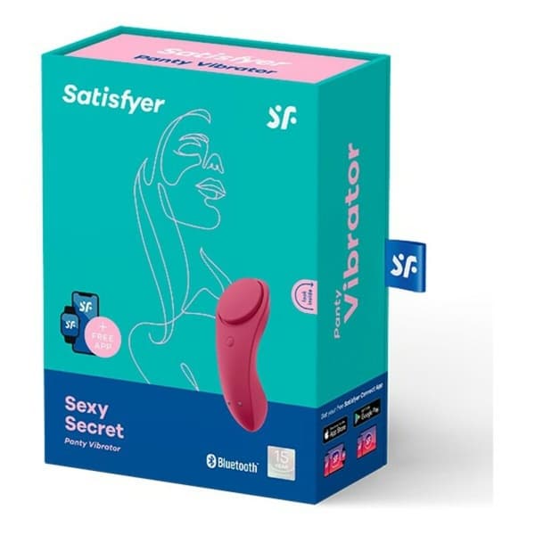 Massageapparat för par Satisfyer LITTLE SECRET WINE Röd
