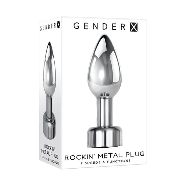 Anal plug Gender X ROCKIN' Sølvfarvet