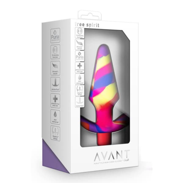 Anal plug Blush Avant Free Spirit Scarlet Multifarvet