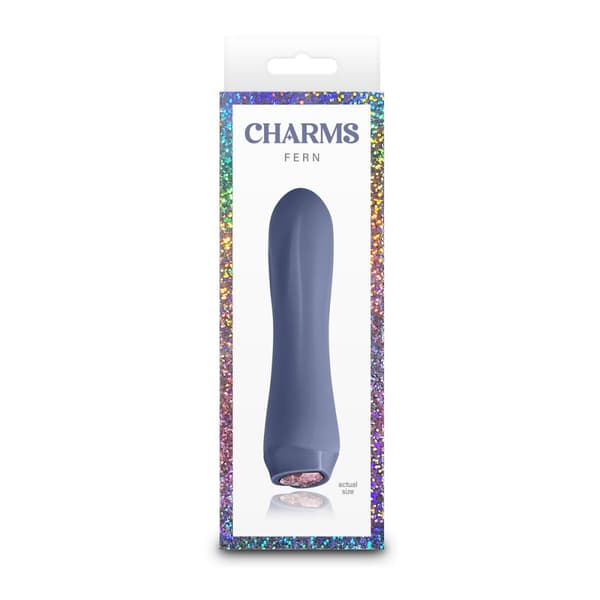 Mini Vibrator NS Novelties Charms Fern Gray Grå